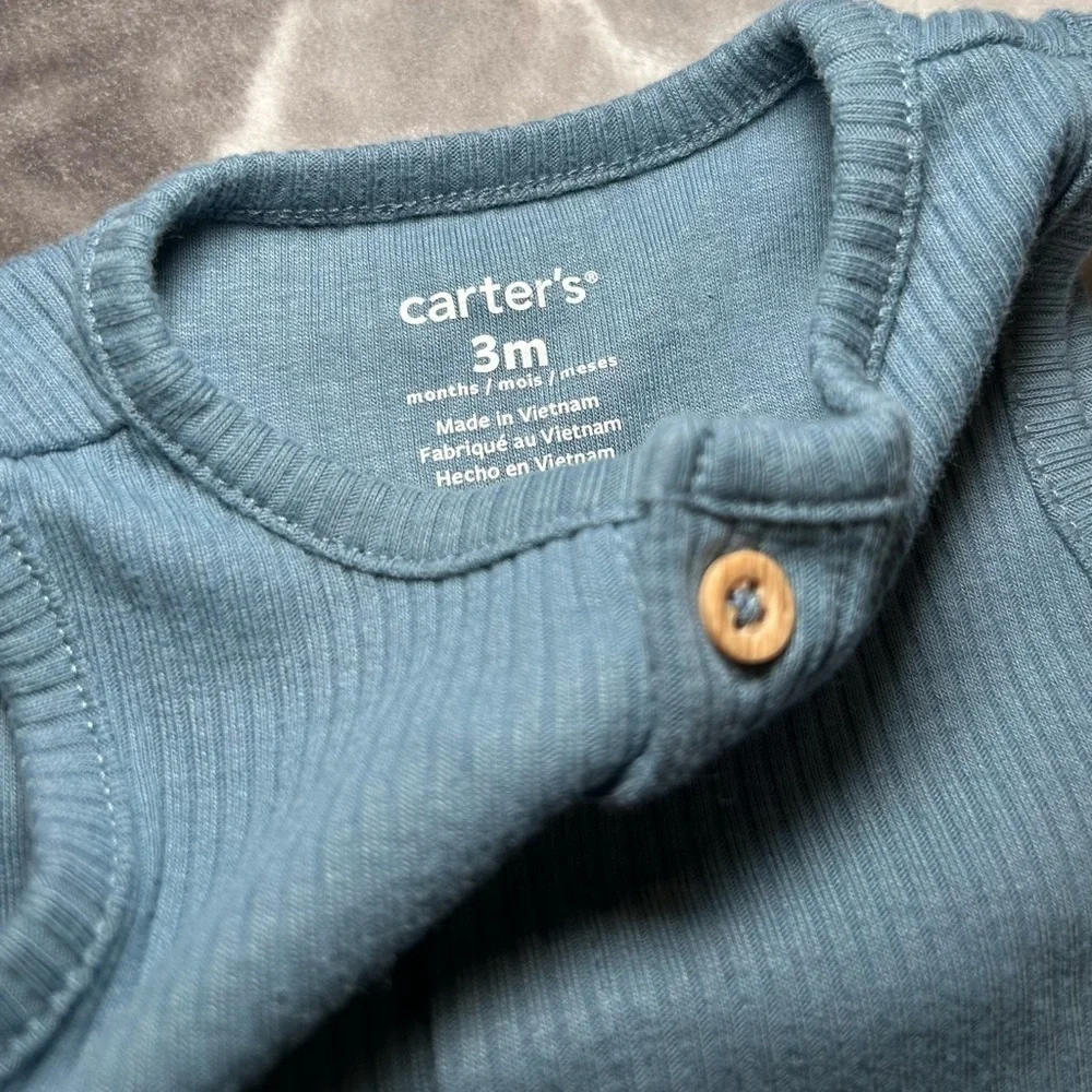 Carter’s 2 Pack Unisex Baby Sleeveless Jumpsuits- Size 0-3M